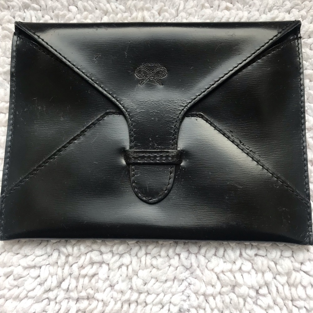 Anya Hindmarch Black Patent Leather Wallet